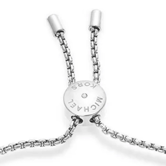 MICHAEL KORS White Gold Heritage Slide Bracelet - Picture 6 of 7